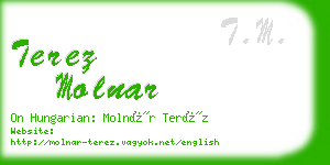 terez molnar business card
